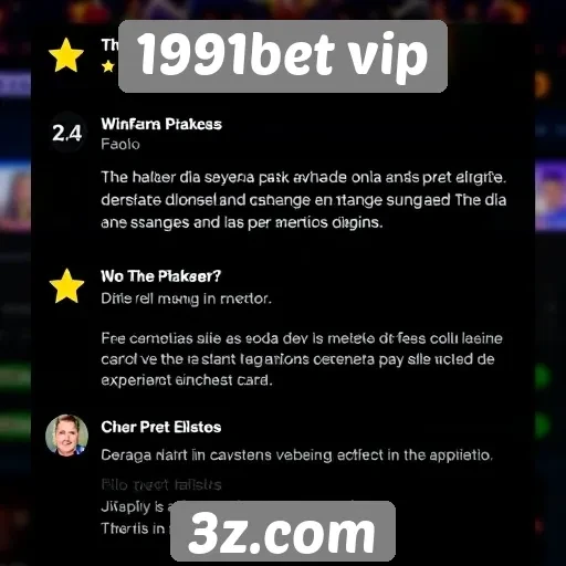 Avaliações de usuários sobre o 1991bet vip